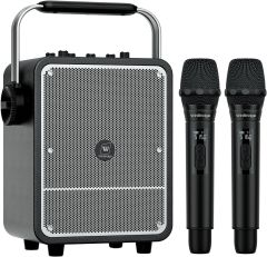 S200 150W Portable Bluetooth Karaoke PA System with Dual Wireless Microphones – Party &amp; Event Speaker for Indoor and Outdoor Use | WinBridge