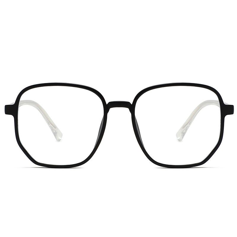 New style unisex oversized round anti blue light computer eye retro optical frame TR90 glasses