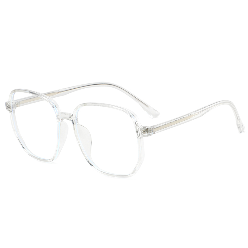 New style unisex oversized round anti blue light computer eye retro optical frame TR90 glasses