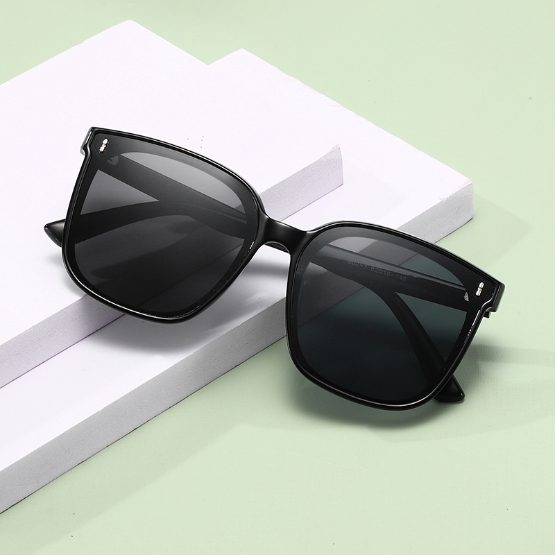Instagram the same anti-uv square big frame sunglasses for women and men