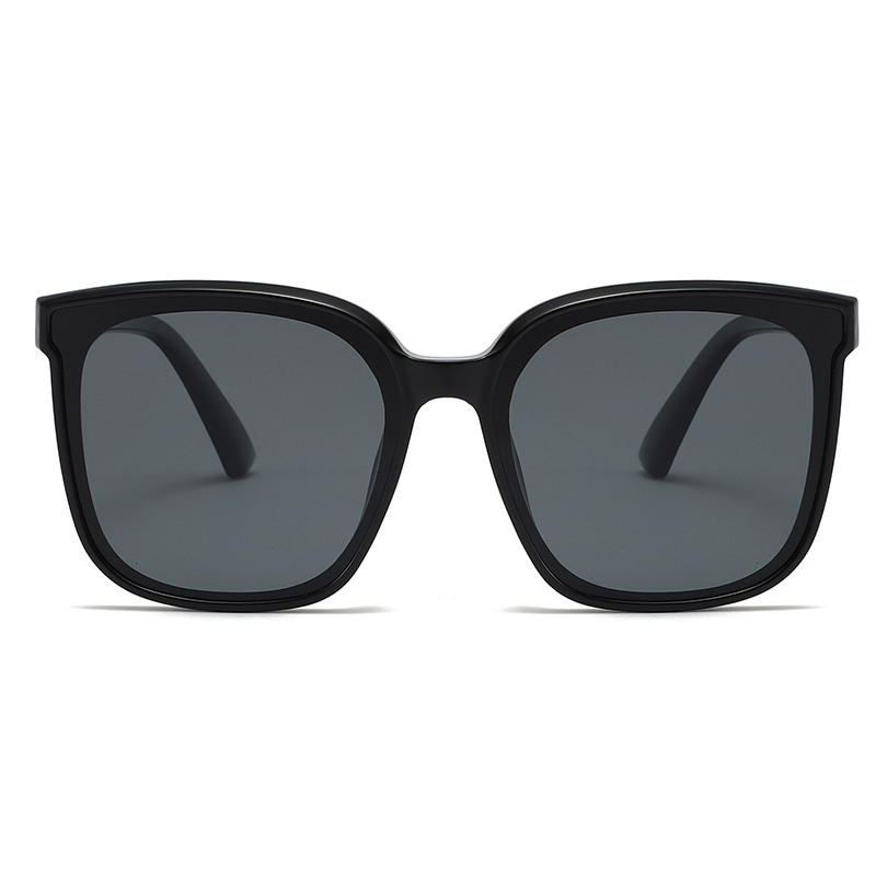 Big frame square fashionable men's and women's trend polarized brown sunglasses women 2022