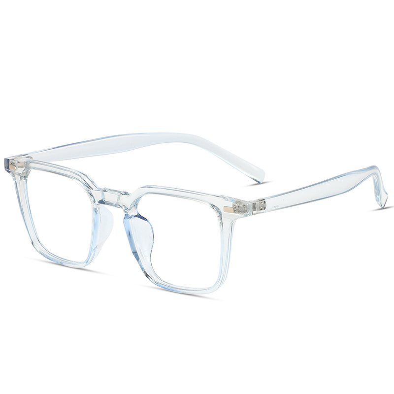2022 hot selling big square frame glasses photochromic lens anti blue light glasses