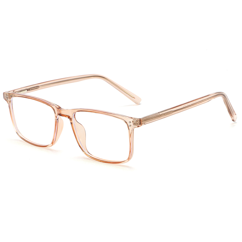 Cheap wholesale custom logo rectangle spring high single anti blue light blocking glasses