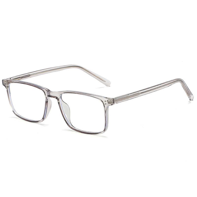 Cheap wholesale custom logo rectangle spring high single anti blue light blocking glasses