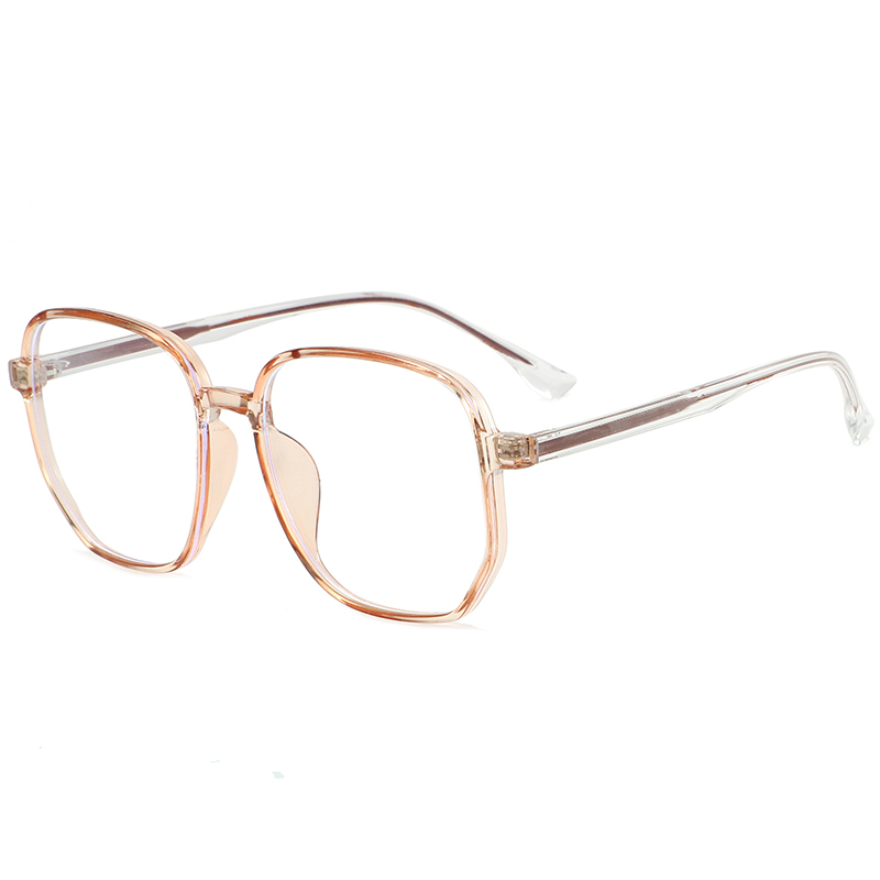 New style unisex oversized round anti blue light computer eye retro optical frame TR90 glasses