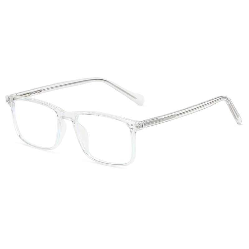 Cheap wholesale custom logo rectangle spring high single anti blue light blocking glasses