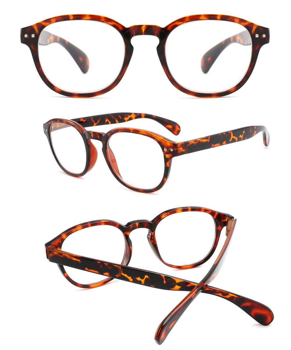 Standard Reading Glasses Spring Hinge Readers Glasses for Men and Women Eyewear