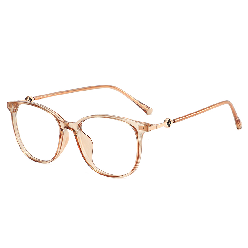 Hot selling anti blue light glasses for reading computer high quality luxury ladies cat eye frame flat mirror