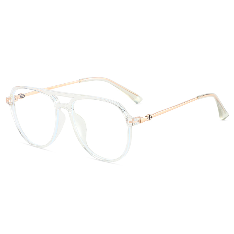 China manufacture new design TR90 transparent frame eyewear with clear block blue light lens glasses