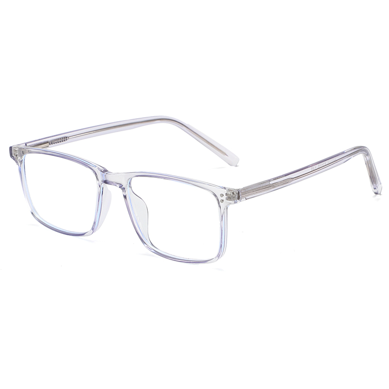 Cheap wholesale custom logo rectangle spring high single anti blue light blocking glasses