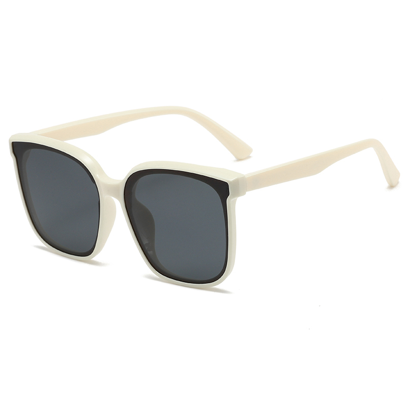 Big frame square fashionable men's and women's trend polarized brown sunglasses women 2022