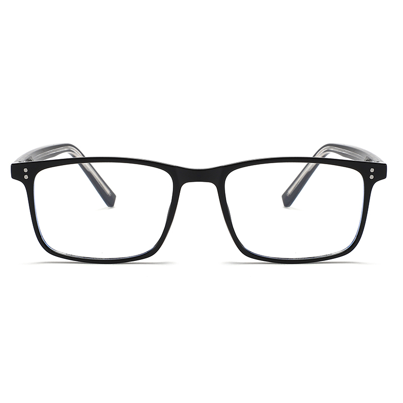 Cheap wholesale custom logo rectangle spring high single anti blue light blocking glasses