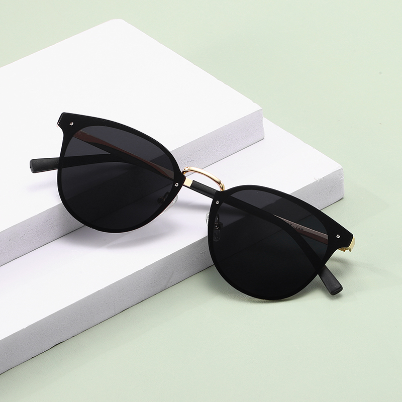 Best selling high quality wholesale golden retro round optical glasses frames thin eyewear sunglasses