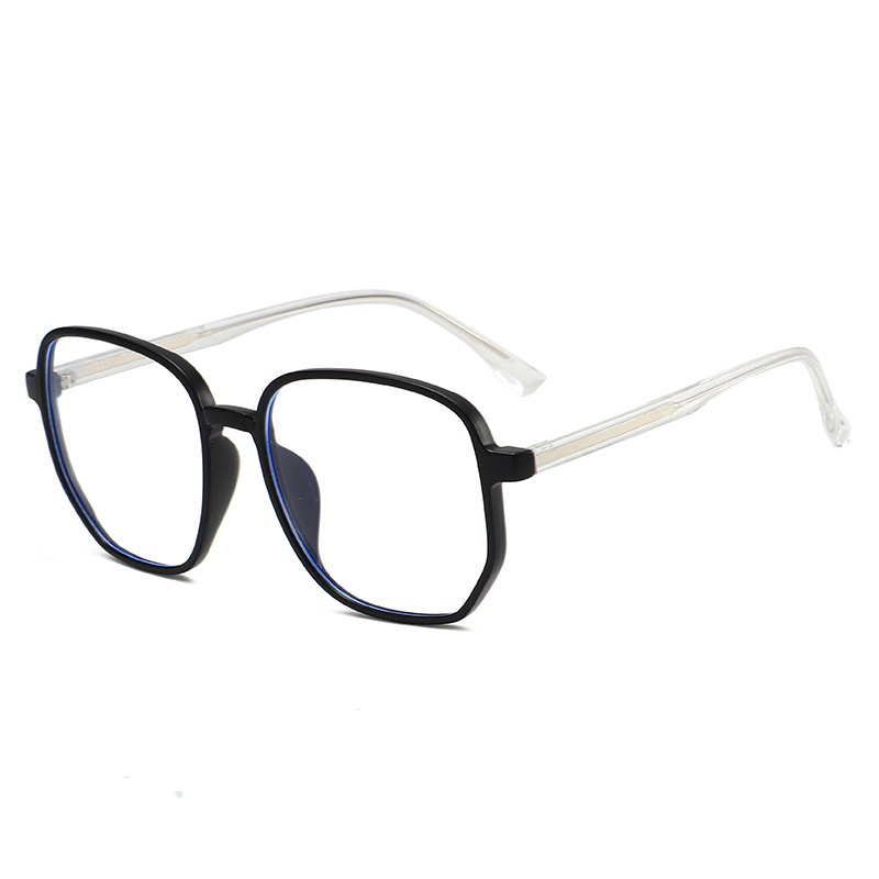 New style unisex oversized round anti blue light computer eye retro optical frame TR90 glasses