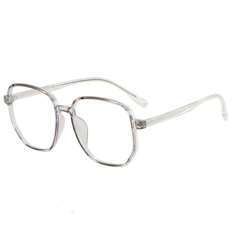 New style unisex oversized round anti blue light computer eye retro optical frame TR90 glasses