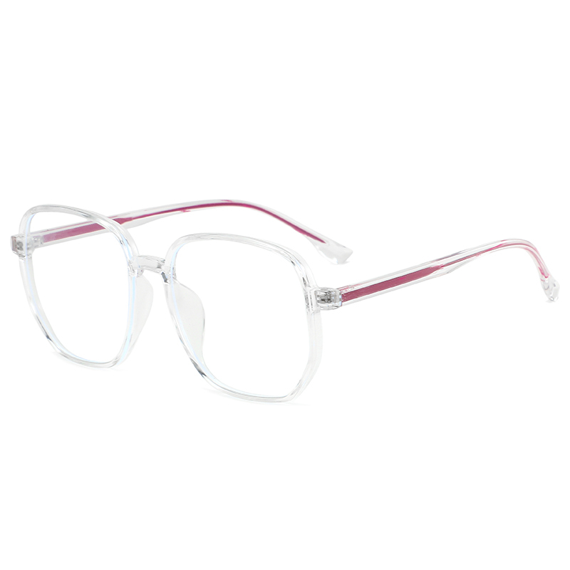 New style unisex oversized round anti blue light computer eye retro optical frame TR90 glasses