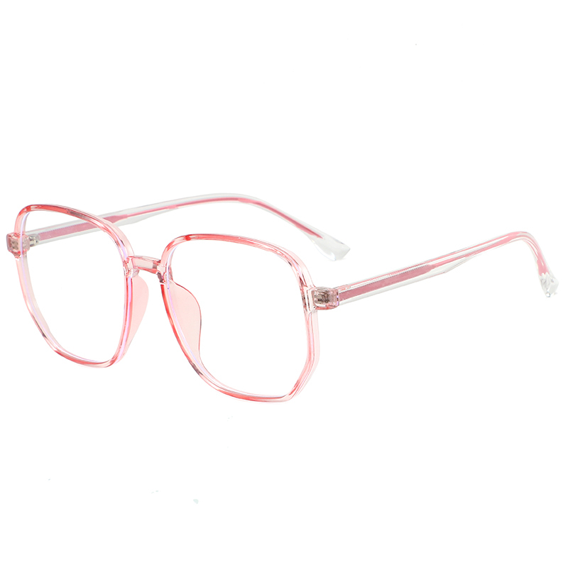 New style unisex oversized round anti blue light computer eye retro optical frame TR90 glasses