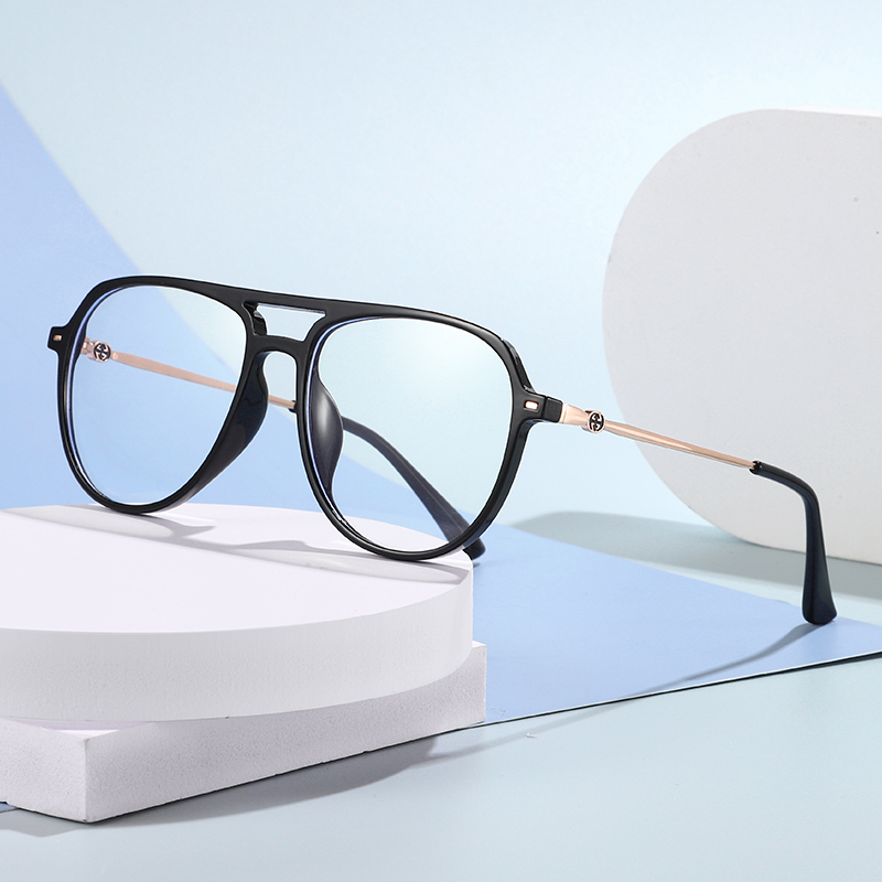 China manufacture new design TR90 transparent frame eyewear with clear block blue light lens glasses