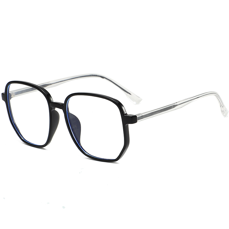 New style unisex oversized round anti blue light computer eye retro optical frame TR90 glasses