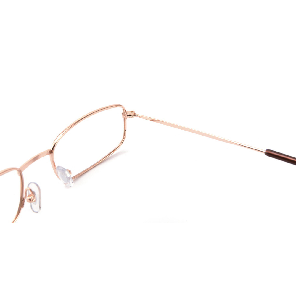 Business men stainless steel metal optical eye frame reading glasses branded designer