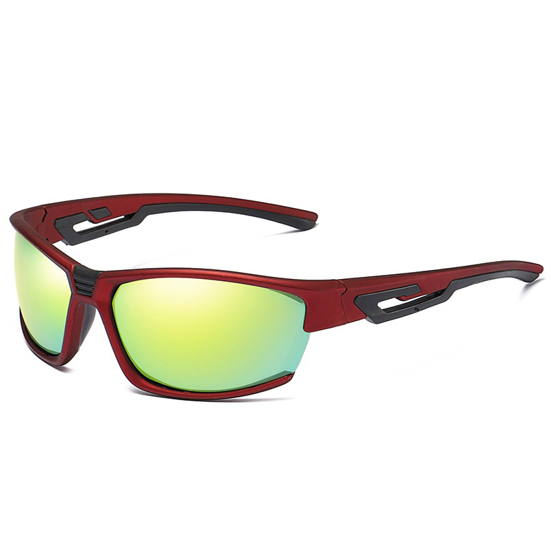 Custom logo PC frame  outdoor sports sunglasses anti glare cycling driving polarized sunglasses
