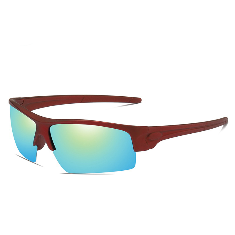 Designer brand custom logo outdoor sport cycle motorcycle ski swimming polarized rimless sunglasses