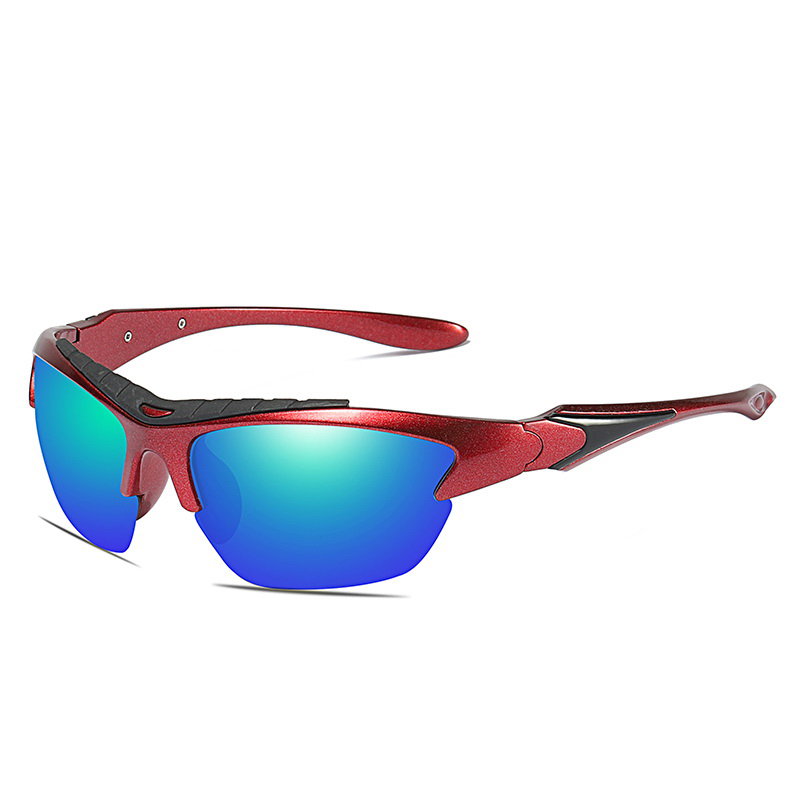Fashion cool unbreakable UV400 lens outdoor polarized sports sunglasses men