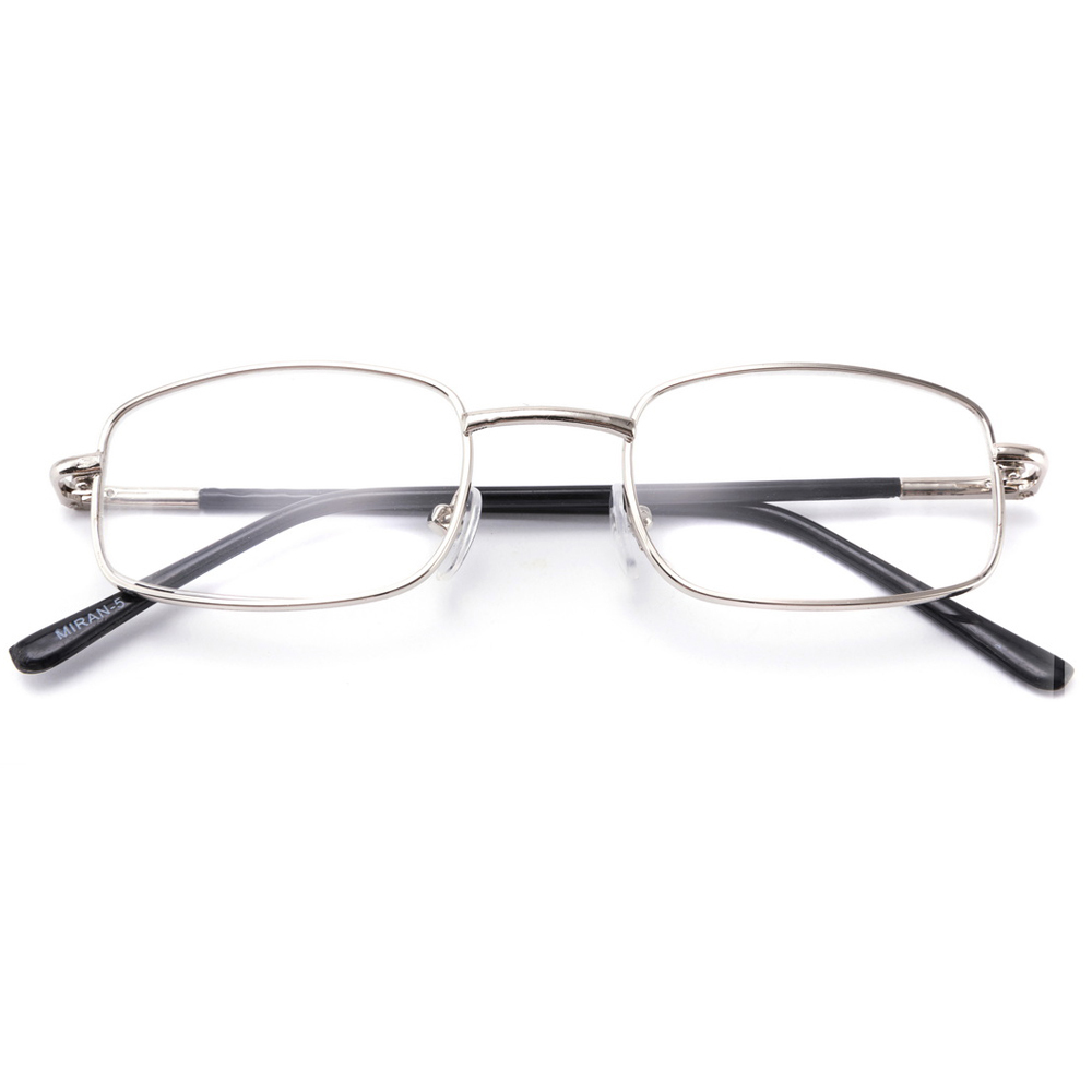 Female and male spring hinge metal reading glasses clear lens presbyopic glasses