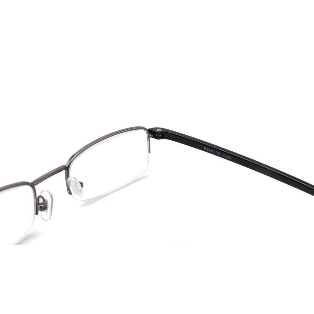 2022 Fashion Reading Glass For Men Customization Silver Metal Frame Reading Glasses
