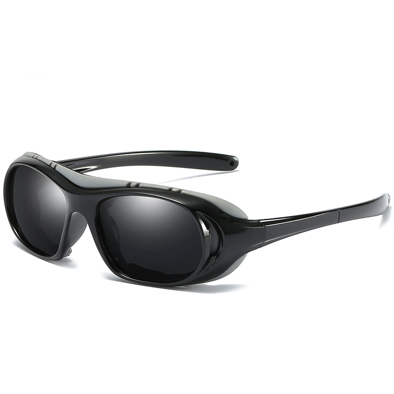 Luxury retro sport sunglasses uv400 polarized best price sports eyewear black frame