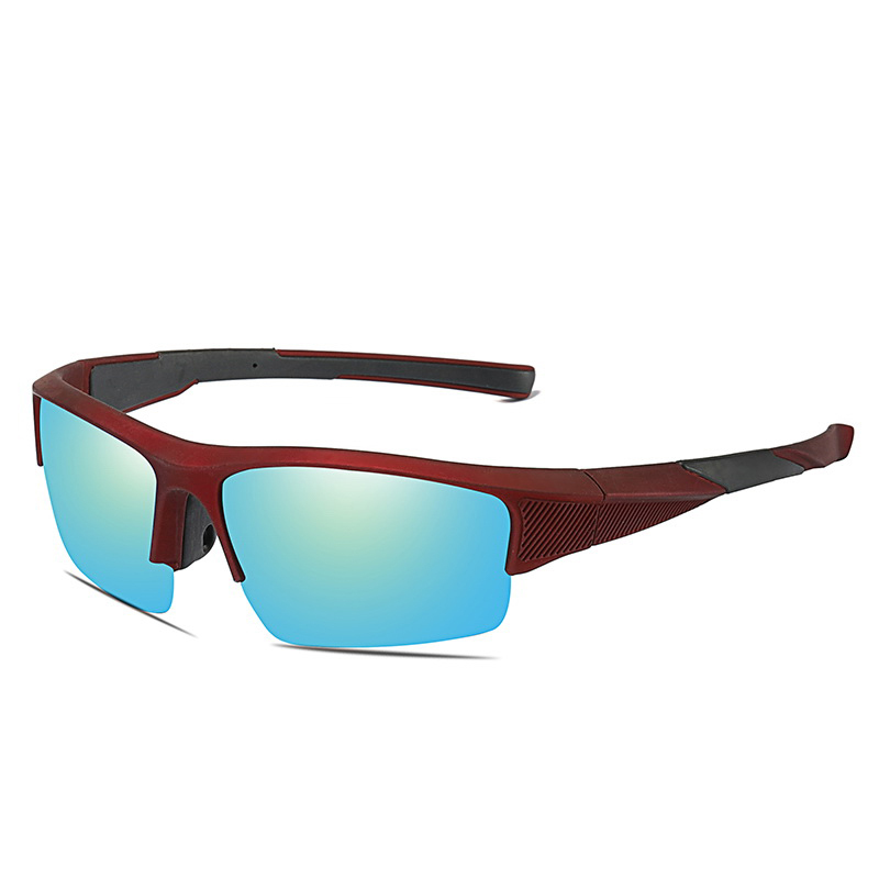 Anteojos de sol iron fashion designer trendy light frame various color cycling sports sunglasses