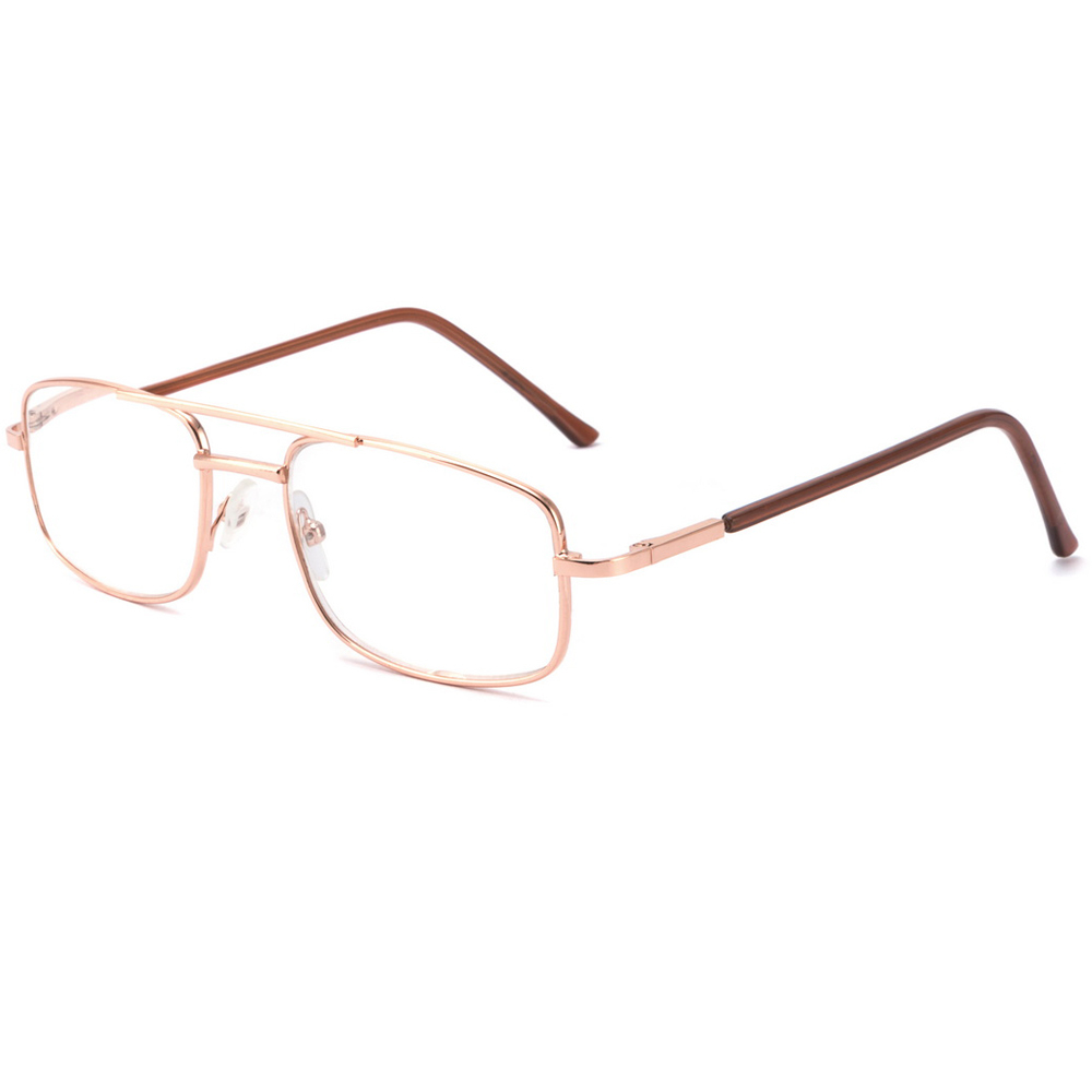Luxury unisex AC lens material and stainless frame slim black framed reading glasses spring hinge