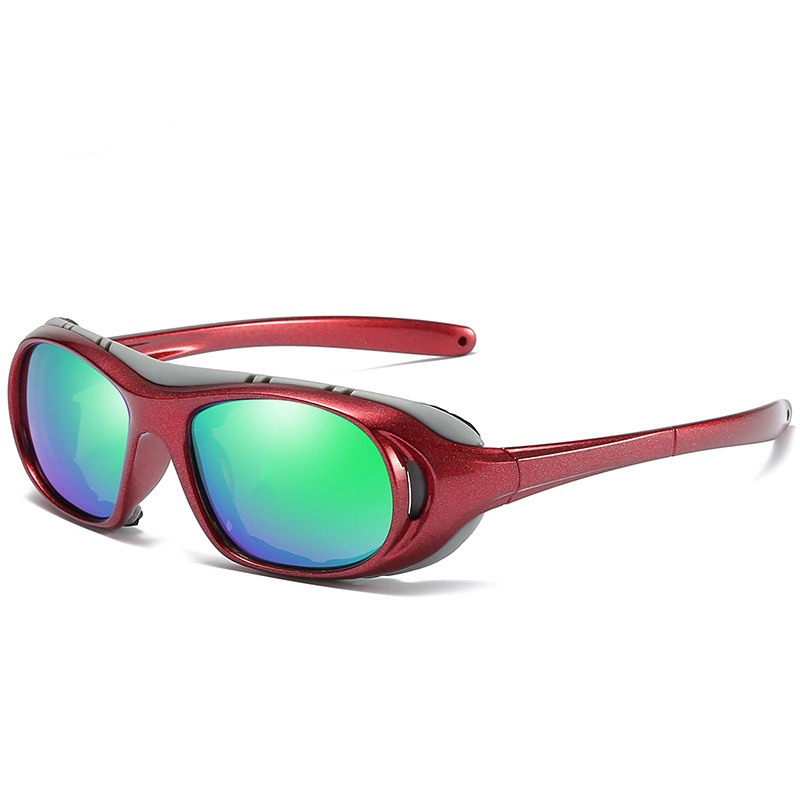 Luxury retro sport sunglasses uv400 polarized best price sports eyewear black frame