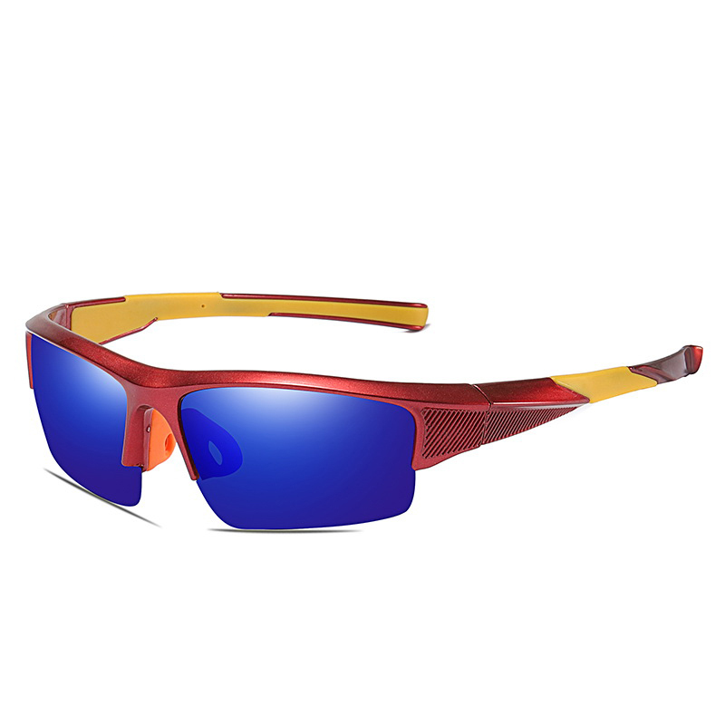 Anteojos de sol iron fashion designer trendy light frame various color cycling sports sunglasses