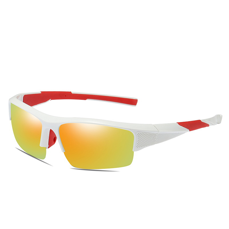 Anteojos de sol iron fashion designer trendy light frame various color cycling sports sunglasses