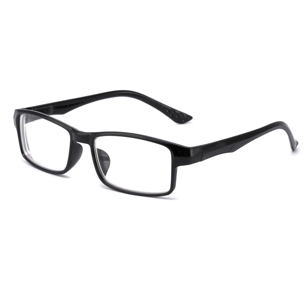 Lightweight square eyeglasses ultra-light thin frame reading glasses with spring hinge
