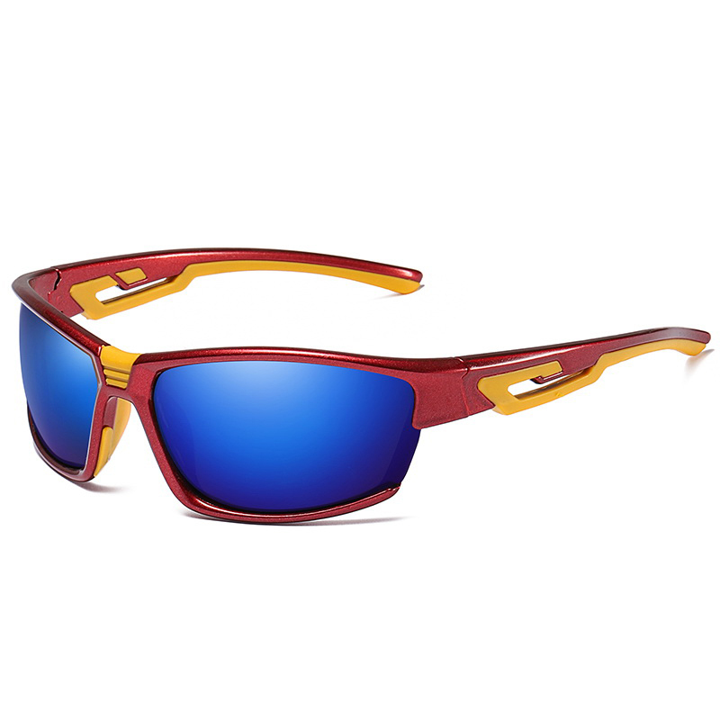 Custom logo PC frame  outdoor sports sunglasses anti glare cycling driving polarized sunglasses