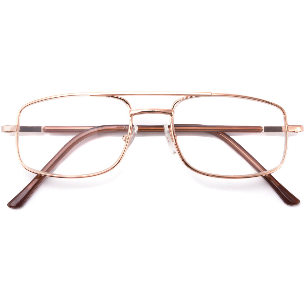 Luxury unisex AC lens material and stainless frame slim black framed reading glasses spring hinge