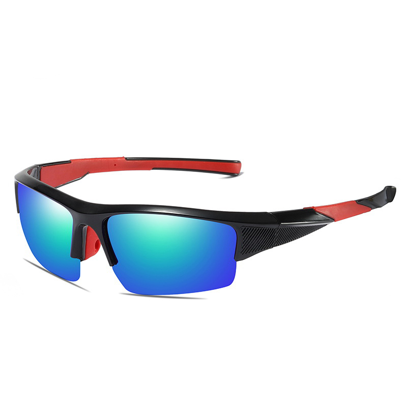 Anteojos de sol iron fashion designer trendy light frame various color cycling sports sunglasses