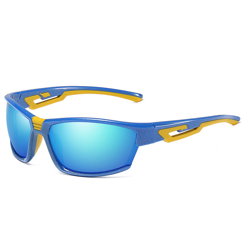 Custom logo PC frame  outdoor sports sunglasses anti glare cycling driving polarized sunglasses