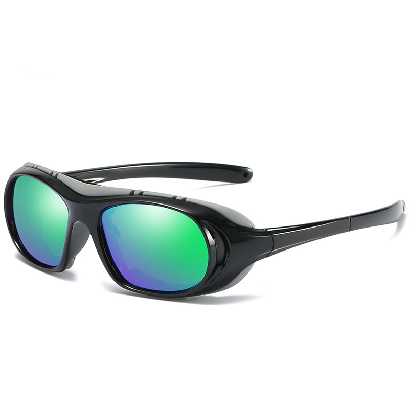 Luxury retro sport sunglasses uv400 polarized best price sports eyewear black frame