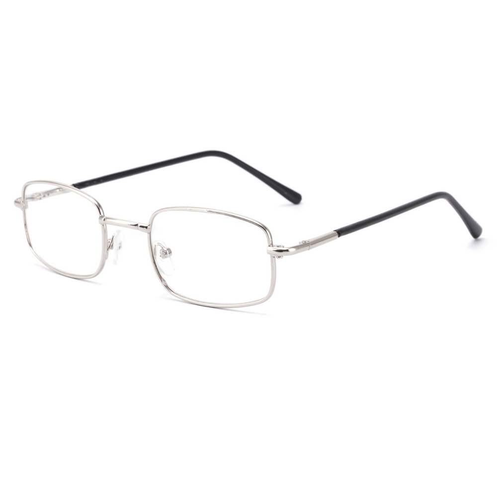 Female and male spring hinge metal reading glasses clear lens presbyopic glasses