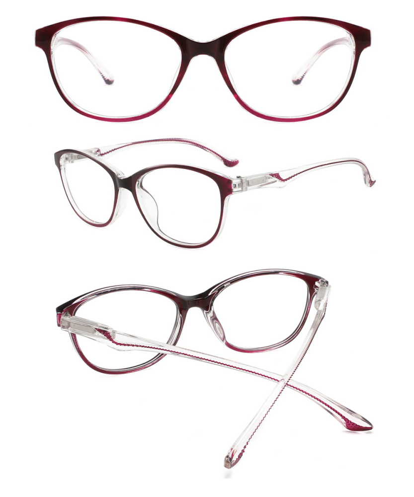 Eye Glasses PC Frames Reading Glasses Latest Style Optical Eyewear Glasses Anti Blue Transition Reading Glasses