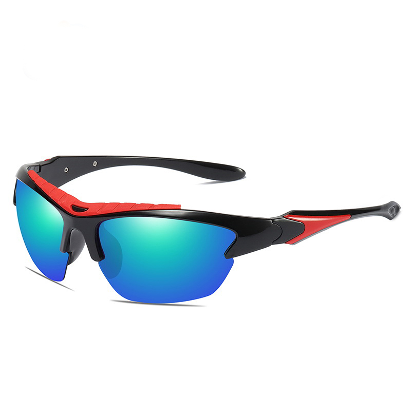 Fashion cool unbreakable UV400 lens outdoor polarized sports sunglasses men