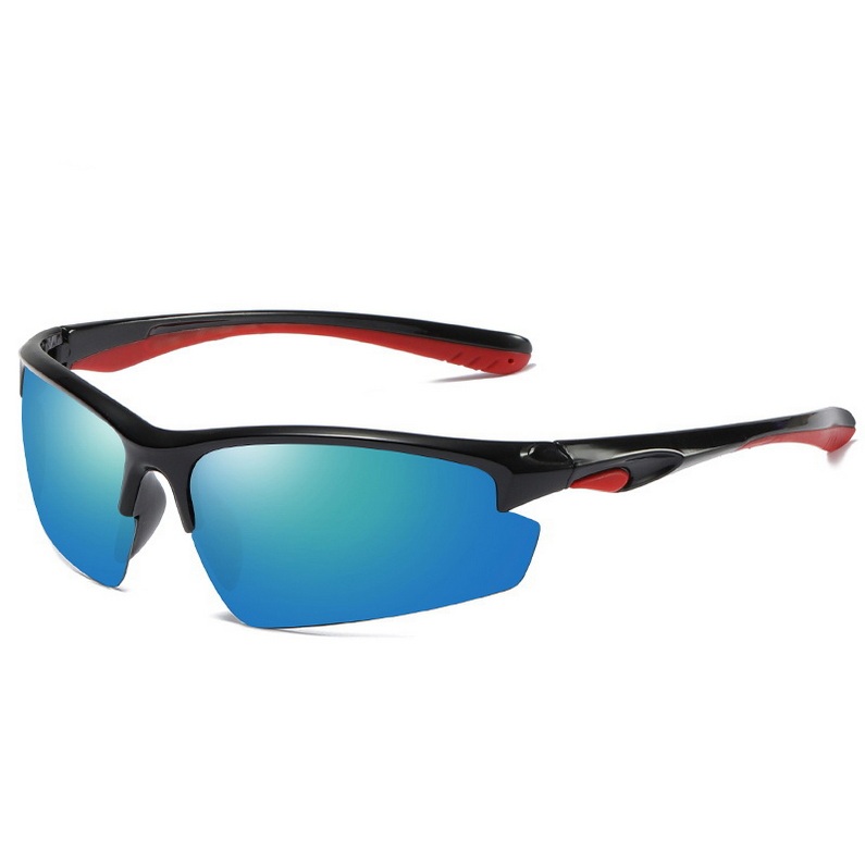 Trendy gafas de sol deportivas plastic optical frame outdoor cycling sports sunglasses