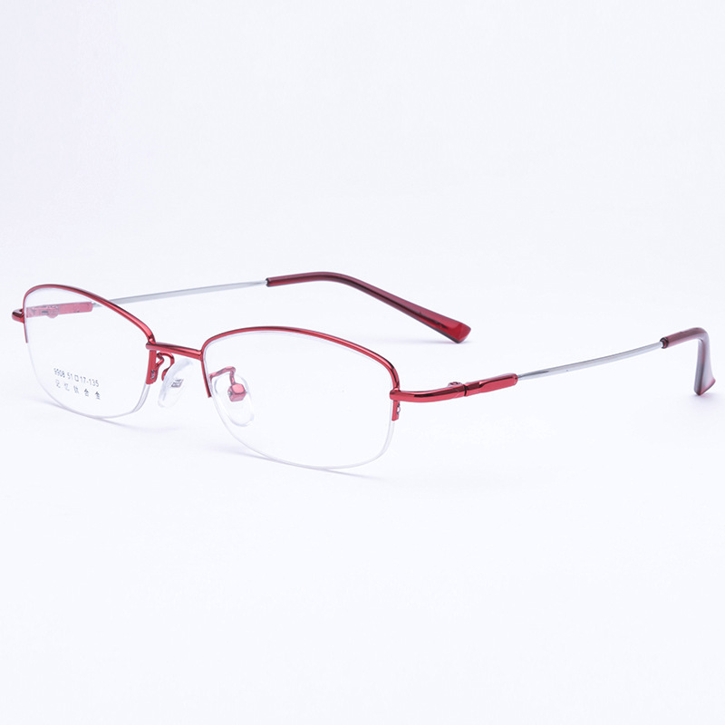 Memory metal temple high quality various spectacle frames metal optical spectacle frame