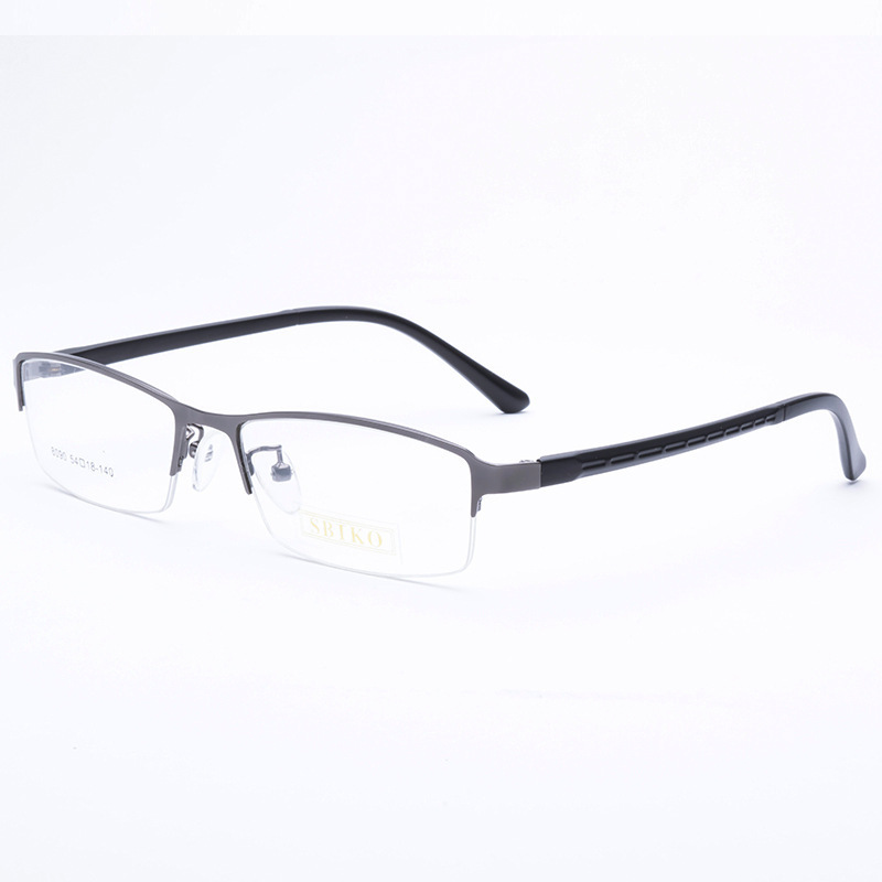 2022 fashion hot sale  new clear half frame glasses gentleman optical frame metal
