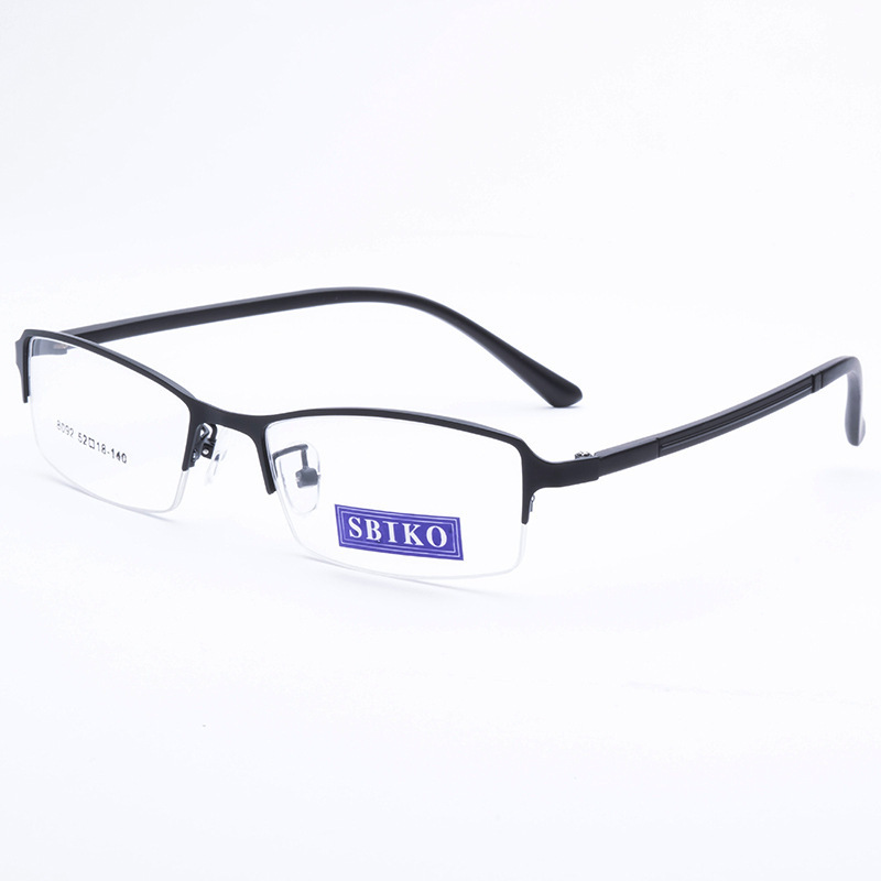 Wholesale high quality women and men marco de los lentes half frame metal optical frame