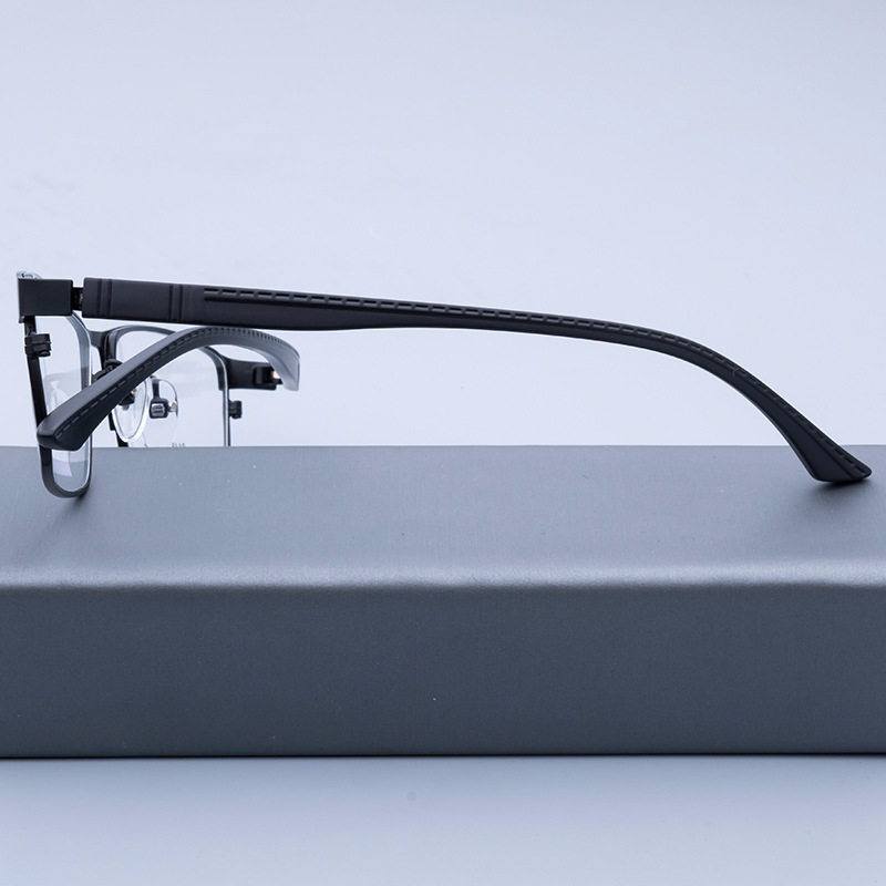 Unbreakable wholesale hot selling  marco de los lentes metal front TR90 optical frames eyeglasses
