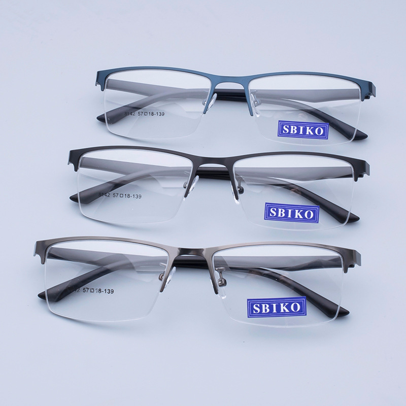 Newest stylish fashion vintage eyeglasses metal optical frame fashion half frame eyewear frame